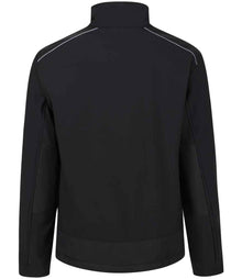 Regatta Sandstorm Soft Shell Workwear Jacket RG158 - RG158 Black/Black Back