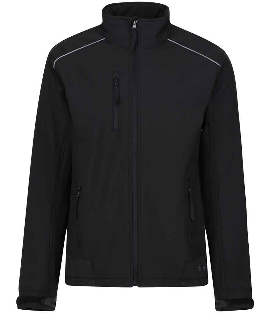 Regatta Sandstorm Soft Shell Workwear Jacket RG158 - Black/Black