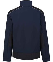 Regatta Sandstorm Soft Shell Workwear Jacket RG158 - RG158 Navy/Black Back