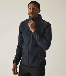 Regatta Sandstorm Soft Shell Workwear Jacket RG158 - RG158 Navy/Black Model