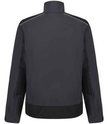 Regatta Sandstorm Soft Shell Workwear Jacket RG158 - RG158 Seal Grey/Black Back