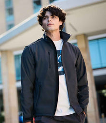 Regatta Sandstorm Soft Shell Workwear Jacket RG158 - RG158 Seal Grey/Black Model
