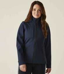 Regatta Ladies Octagon II Soft Shell Jacket RG192 - RG192 Navy/Seal Grey Model