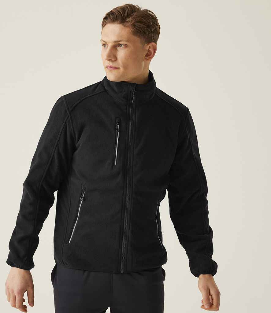 Regatta Omicron III Waterproof Fleece Jacket RG195 - RG195 Black/Black Model