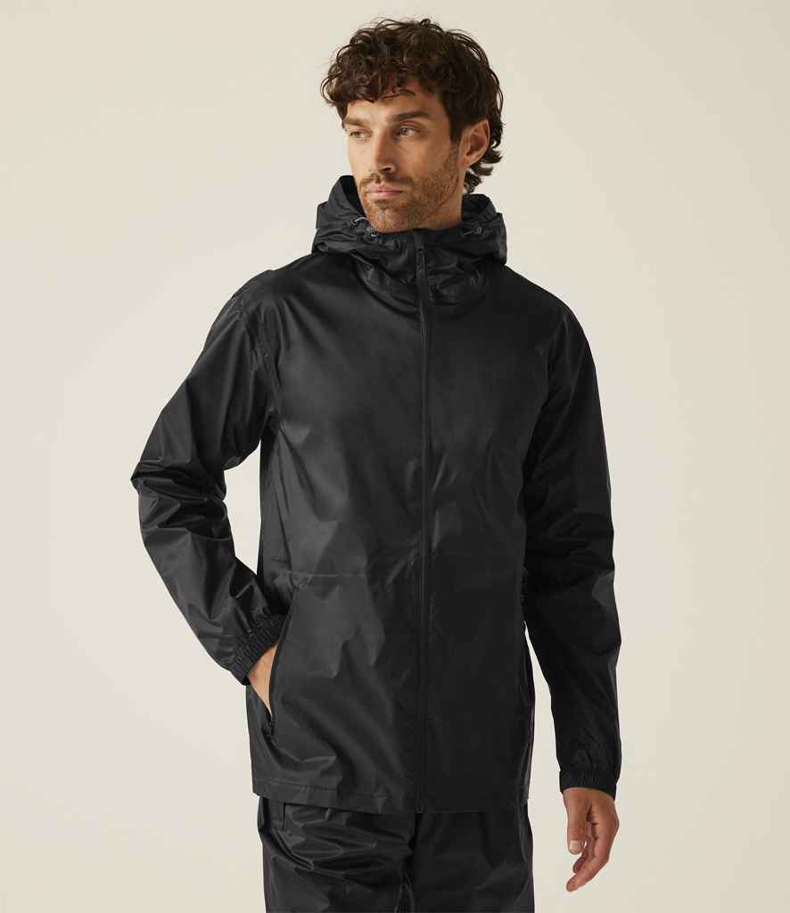 Regatta Pro Packaway Waterproof Breathable Jacket RG213 - RG213 Black Model