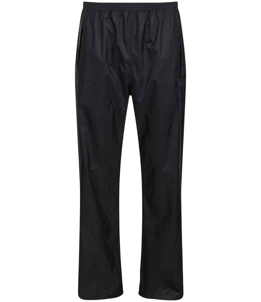 Regatta Pro Packaway Waterproof Breathable Overtrousers RG214 - Black