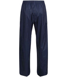 Regatta Pro Packaway Waterproof Breathable Overtrousers RG214 - RG214 Navy Back