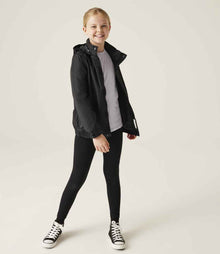 Regatta Kids Dover Waterproof Insulated Jacket RG244 - RG244 Black/Ash Model
