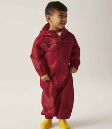 Regatta Kids Paddle Rain Suit RG252 - RG252 Classic Red Model