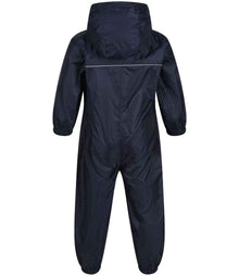Regatta Kids Paddle Rain Suit RG252 - RG252 Navy Back