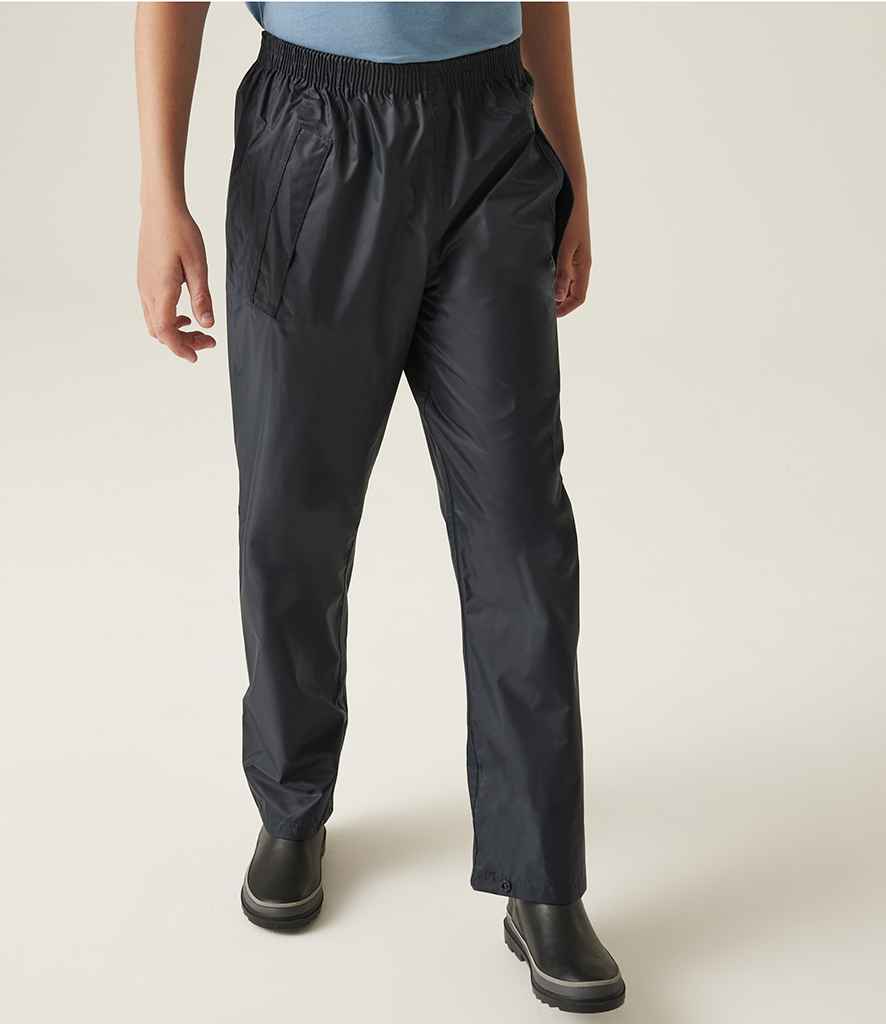 Regatta Kids Pro Stormbreak Overtrousers RG257 - RG257 Navy Model
