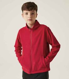 Regatta Kids Brigade II Micro Fleece Jacket RG258 - RG258 Classic Red Model