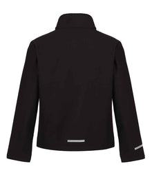 Regatta Kids Ablaze Soft Shell Jacket RG330 - RG330 Black/Black Back