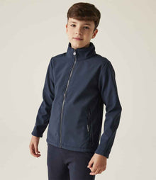 Regatta Kids Ablaze Soft Shell Jacket RG330 - RG330 Navy/Navy Model