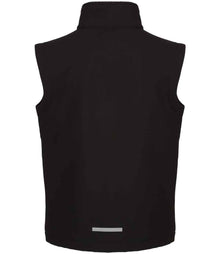 Regatta Kids Ablaze Soft Shell Bodywarmer RG331 - RG331 Black/Black Back