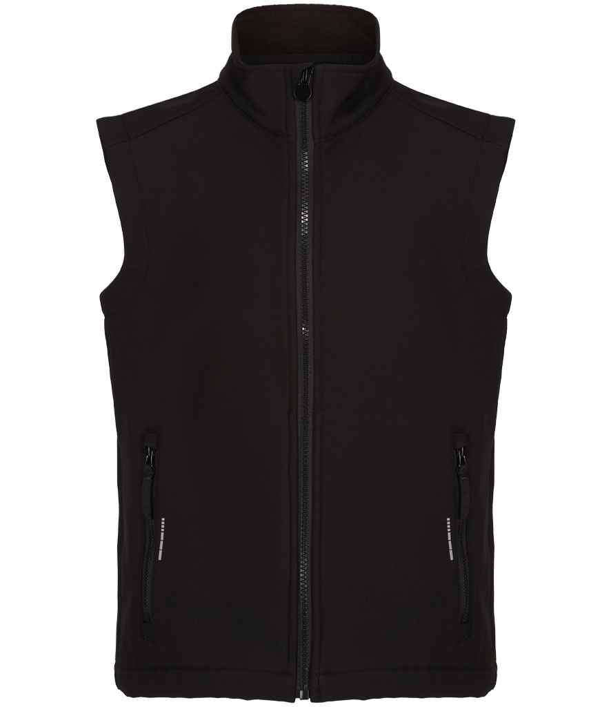 Regatta Kids Ablaze Soft Shell Bodywarmer RG331 - Black/Black