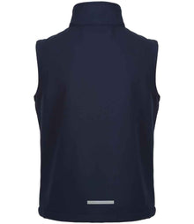 Regatta Kids Ablaze Soft Shell Bodywarmer RG331 - RG331 Navy/Navy Back