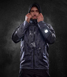 Regatta X-Pro Beacon Brite Light Waterproof Shell Jacket RG348 - RG348 Seal Grey/Black Model