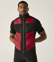 Regatta E-Volve Unisex Thermal Hybrid Bodywarmer RG381 - RG381 Classic Red/Black Model