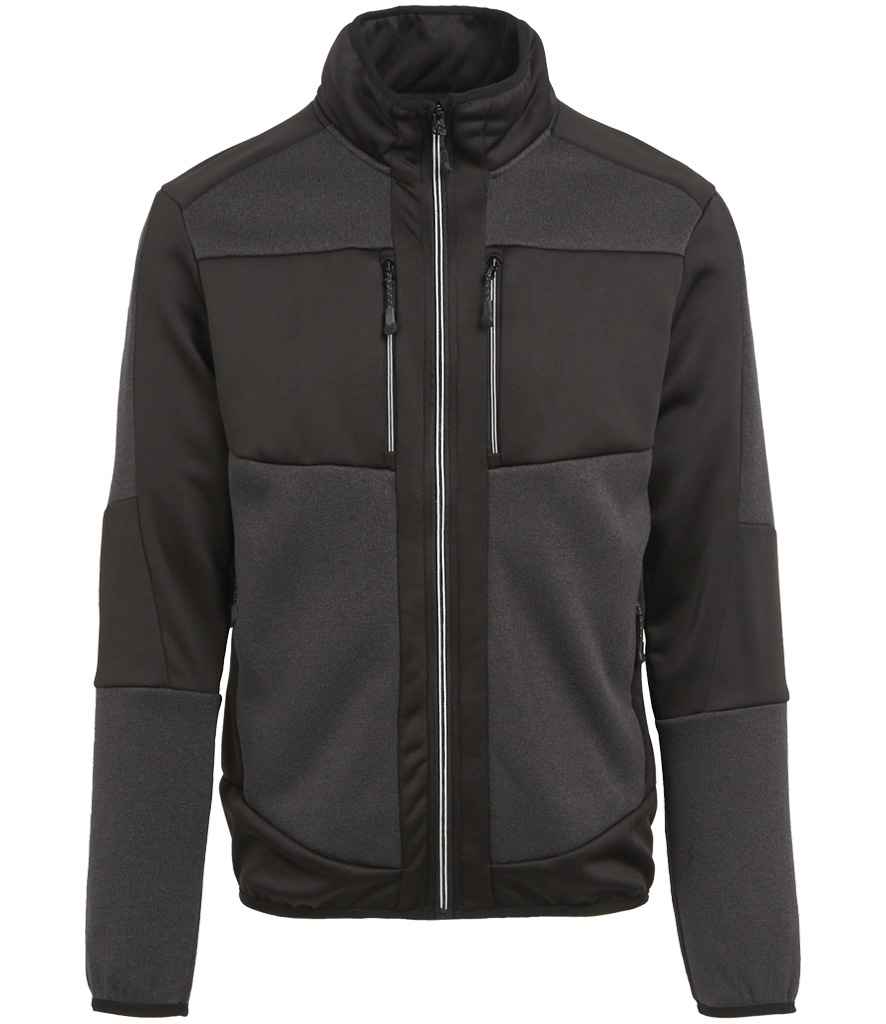 Regatta E-Volve Unisex Knit Effect Midlayer Top RG382 - Ash/Black