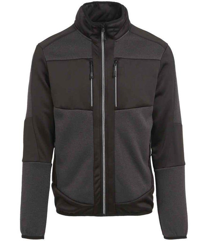 Regatta E-Volve Unisex Knit Effect Midlayer Top RG382 - Ash/Black