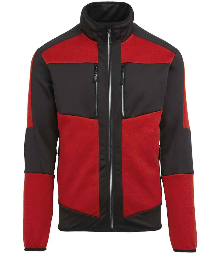 Regatta E-Volve Unisex Knit Effect Midlayer Top RG382 - Classic Red/Black