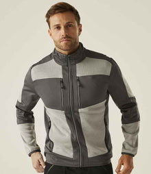 Regatta E-Volve Unisex Knit Effect Midlayer Top RG382 - RG382 Mineral Grey/Ash Model