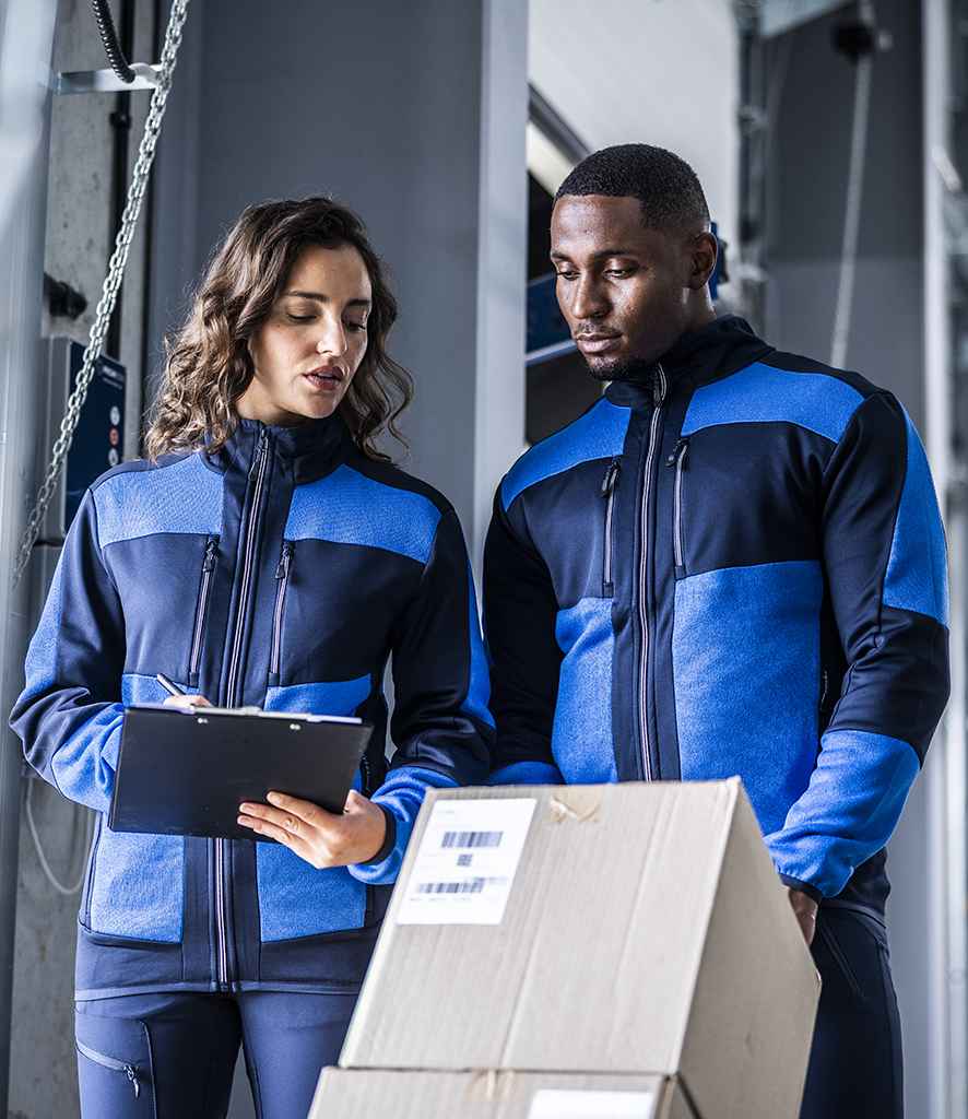 Regatta E-Volve Unisex Knit Effect Midlayer Top RG382 - RG382 Strong Blue/Navy Model
