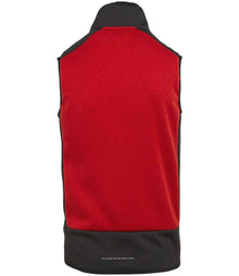 Regatta E-Volve Unisex Knit Effect Stretch Bodywarmer RG383 - RG383 Classic Red/Black Back