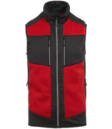 Regatta E-Volve Unisex Knit Effect Stretch Bodywarmer RG383 - Classic Red/Black