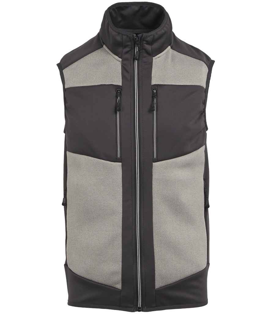 Regatta E-Volve Unisex Knit Effect Stretch Bodywarmer RG383 - Mineral Grey/Ash