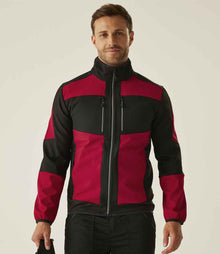 Regatta E-Volve Unisex Two Layer Soft Shell Jacket RG384 - RG384 Classic Red/Black Model