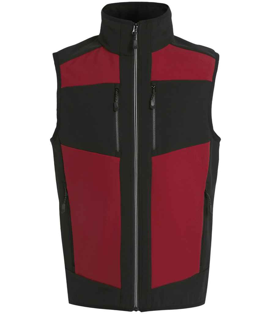 Regatta E-Volve Unisex Two Layer Soft Shell Bodywarmer RG385 - Classic Red/Black