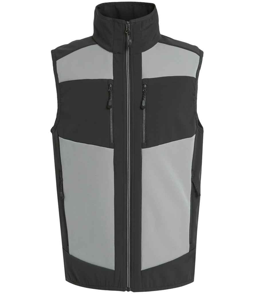 Regatta E-Volve Unisex Two Layer Soft Shell Bodywarmer RG385 - Mineral Grey/Ash