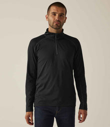 Regatta Core Stretch Half Zip Midlayer Top RG441 - RG441 Black Model