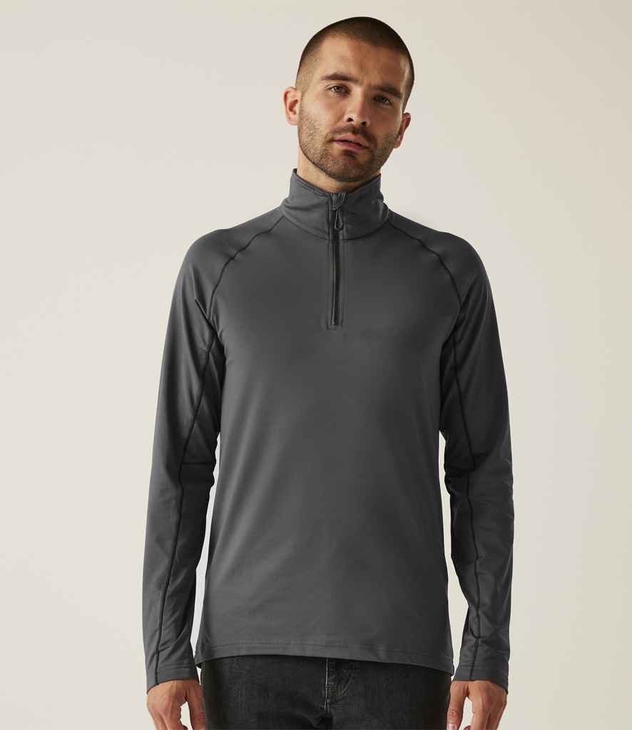 Regatta Core Stretch Half Zip Midlayer Top RG441 - RG441 Seal Grey Model