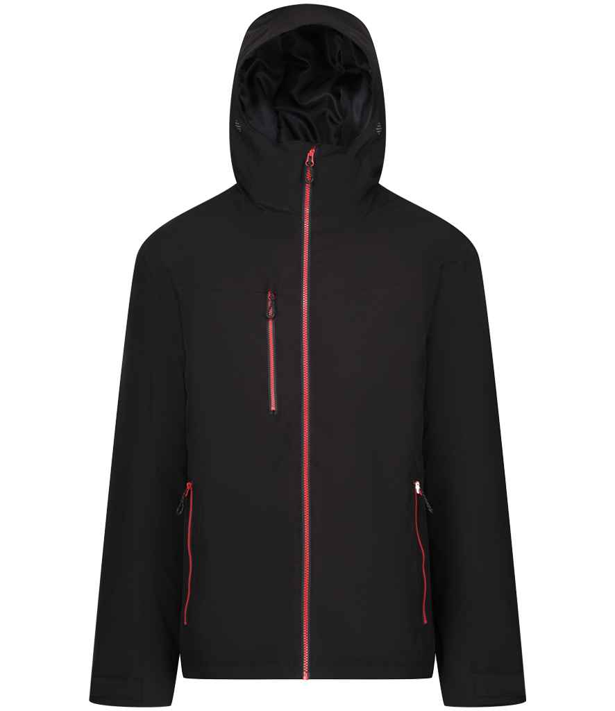 Regatta Navigate Waterproof Insulated Jacket RG443 - Black/Classic Red
