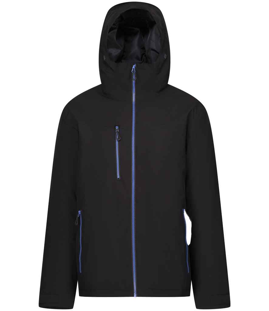 Regatta Navigate Waterproof Insulated Jacket RG443 - Black/New Royal Blue