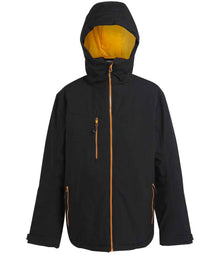 Regatta Navigate Waterproof Insulated Jacket RG443 - Black/Orange Pop