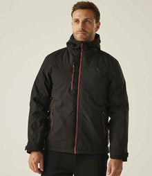 Regatta Navigate Waterproof Insulated Jacket RG443 - RG443 Black/Classic Red Model