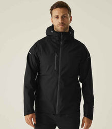 Regatta Navigate Waterproof Insulated Jacket RG443 - RG443 Black/Seal Grey Model