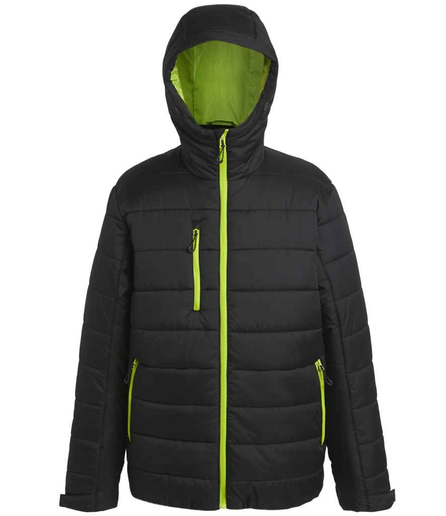 Regatta Navigate Thermal Jacket RG444 - Black/Lime Green