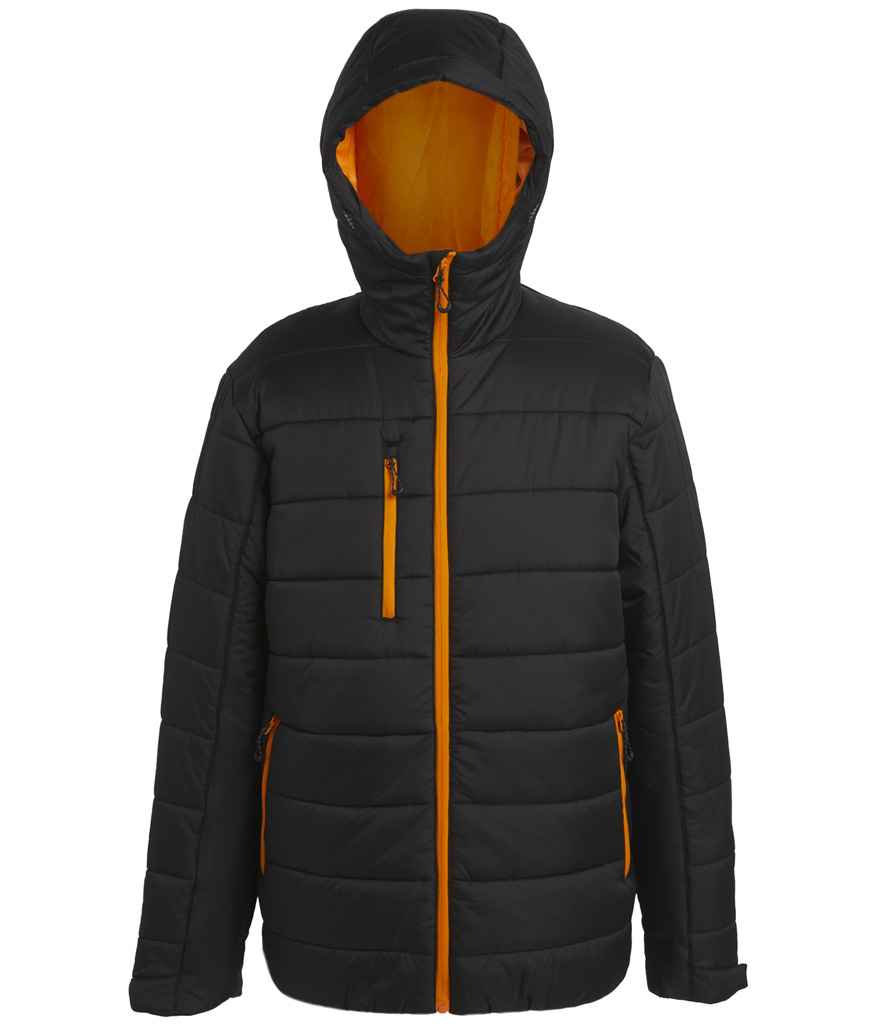 Regatta Navigate Thermal Jacket RG444 - Black/Orange Pop