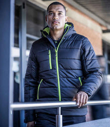 Regatta Navigate Thermal Jacket RG444 - RG444 Black/Lime Green Model