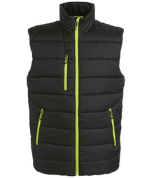 Regatta Navigate Thermal Bodywarmer RG445 - Black/Lime Green