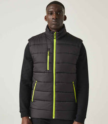 Regatta Navigate Thermal Bodywarmer RG445 - RG445 Black/Lime Green Model