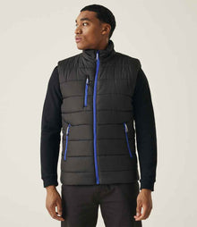Regatta Navigate Thermal Bodywarmer RG445 - RG445 Black/New Royal Blue Model