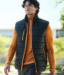 Regatta Navigate Thermal Bodywarmer RG445 - RG445 Black/Orange Pop Model