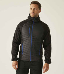 Regatta Navigate Hybrid Jacket RG446 - RG446 Black/New Royal Blue Model