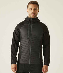 Regatta Navigate Hybrid Jacket RG446 - RG446 Black/Seal Grey Model